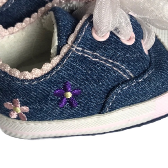 Carter's Chambray Sneaker Crib Shoes - Picture 8 of 14